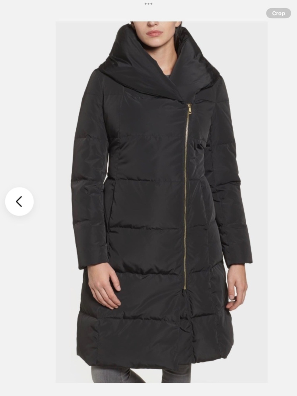 Cole Haan Down & Feather Coat, size M